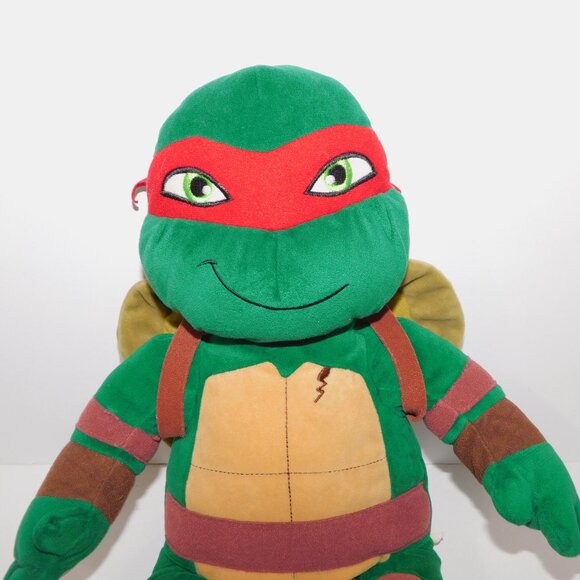 Build a Bear Workshop TMNT Teenage mutant Ninja Turtles Raphael 18" Plush 2016 - Picture 2 of 6
